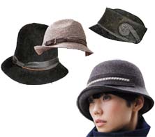 hats: fedoras, small brims, and leather headbands are just right for 2010 fall fashions
